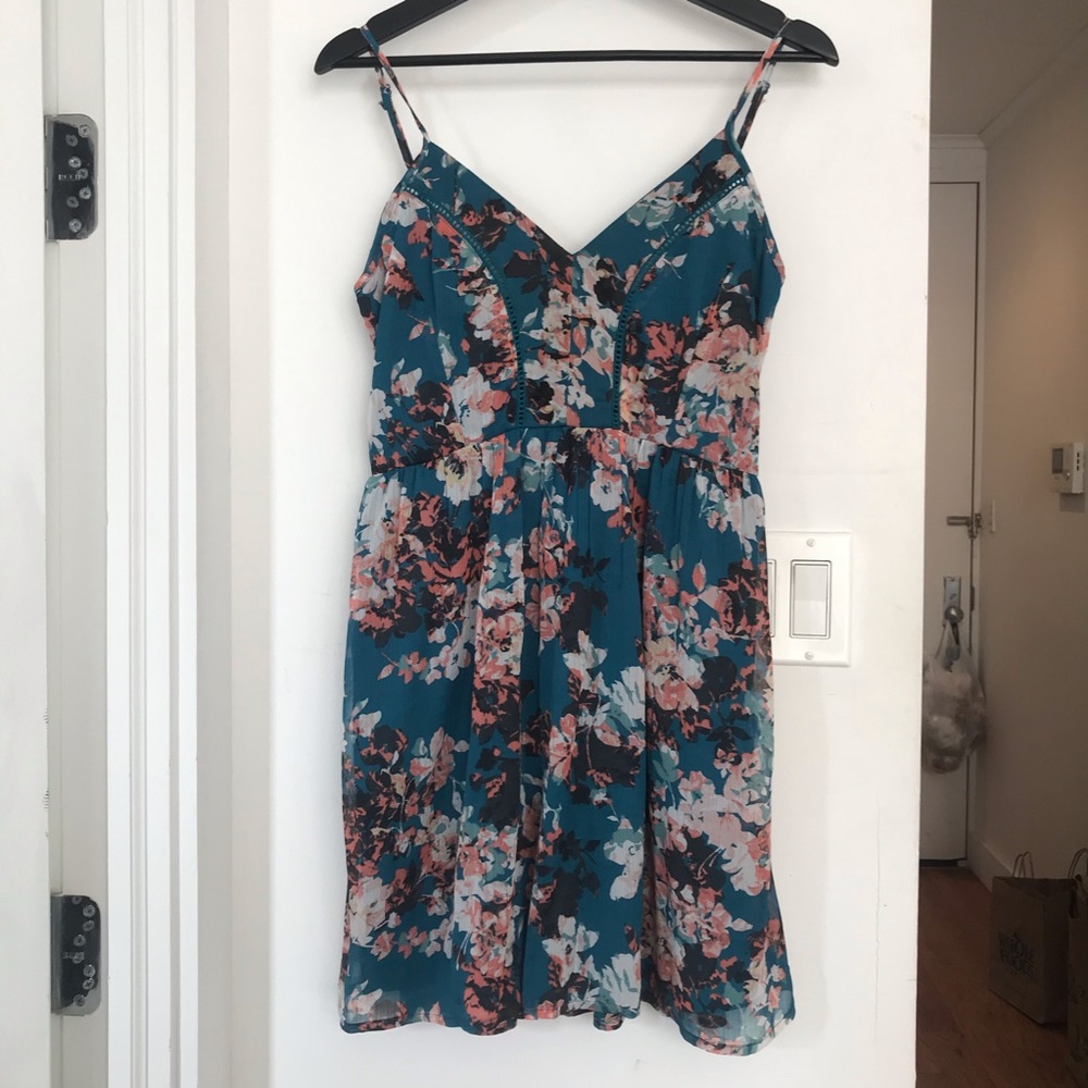 Blue Floral Sun Dress